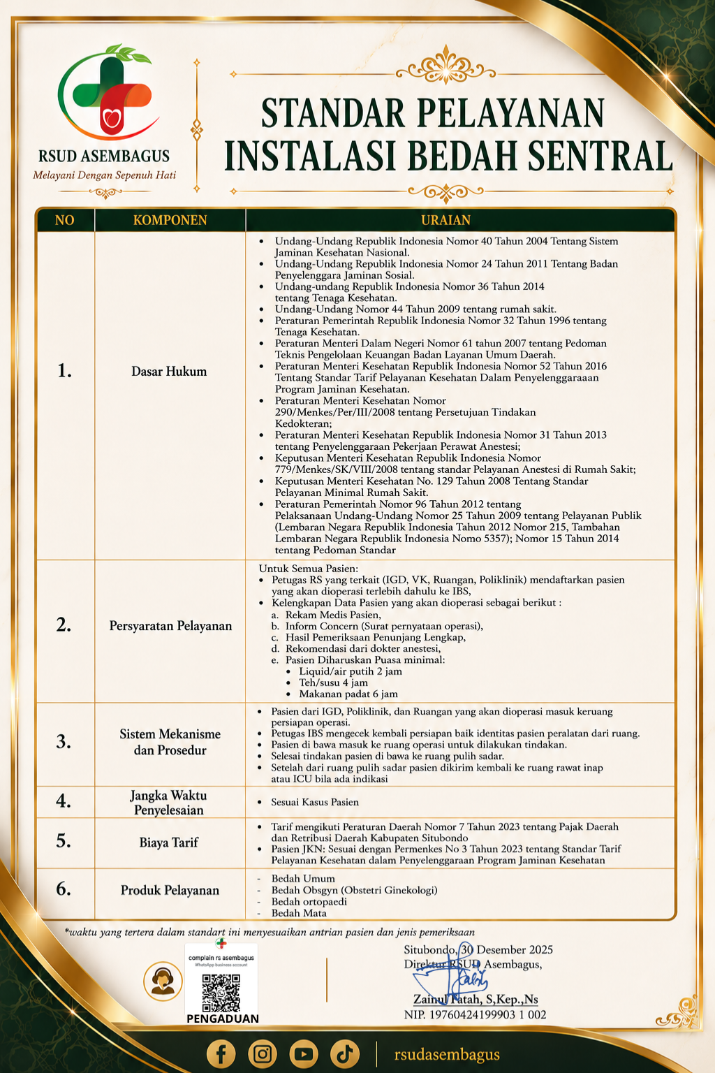 Pelayanan Bedah Sentral (IBS)
